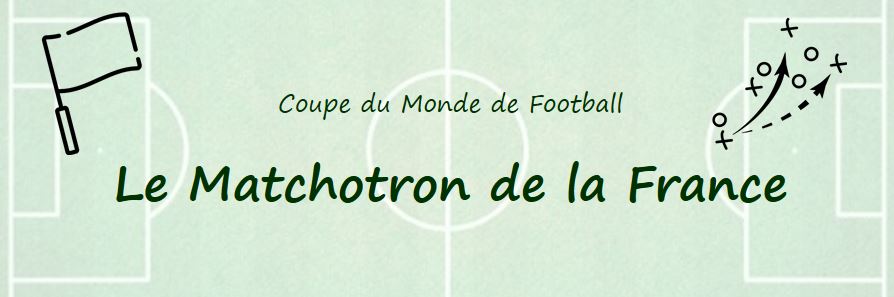 Le Matchotron de la France pendant la Coupe du Monde de Football 2018 en Russie